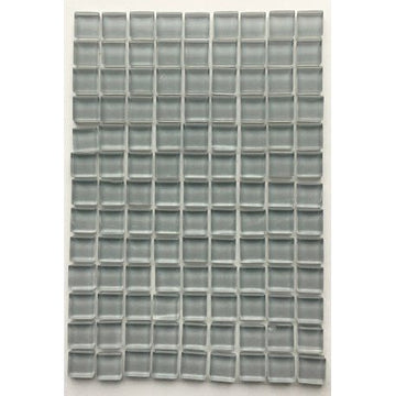 Verre Mosaique - glass mosaic -Glasmosaik-glasmozaïek-Murrini 10mm Lichtgrijs - mosaicshop