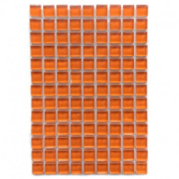 Verre Mosaique - glass mosaic -Glasmosaik-glasmozaïek-Murrini 10mm Mandarijn - mosaicshop