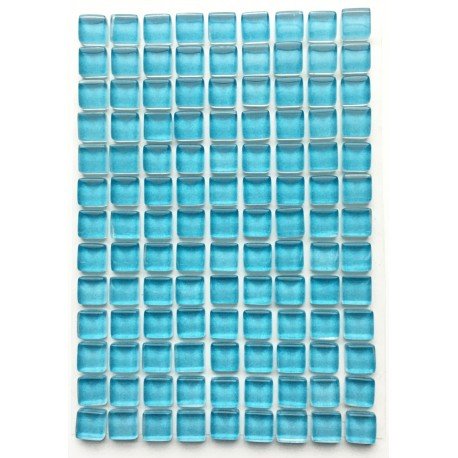 Verre Mosaique - glass mosaic -Glasmosaik-glasmozaïek-Murrini 10mm Turkoois - mosaicshop