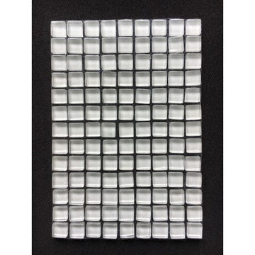 Verre Mosaique - glass mosaic -Glasmosaik-glasmozaïek-Murrini 10mm Wit - mosaicshop