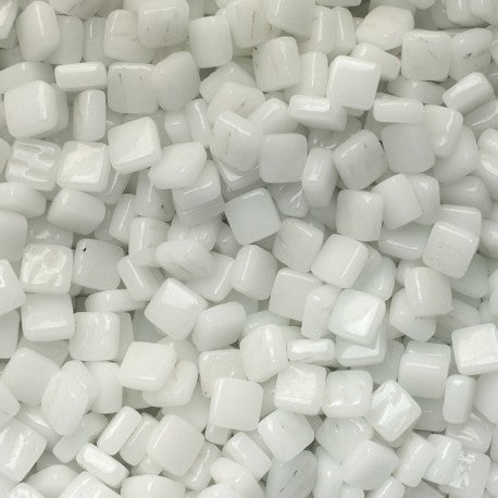 Verre Mosaique - glass mosaic -Glasmosaik-glasmozaïek-Ottoman 8mm Gebroken Wit - mosaicshop