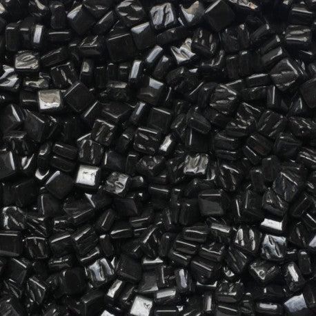 Verre Mosaique - glass mosaic -Glasmosaik-glasmozaïek-Ottoman 8mm Opaal Zwart - mosaicshop