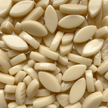 Verre Mosaique - glass mosaic -Glasmosaik-glasmozaïek-Ottoman Bloemblaadjes Crème - mosaicshop