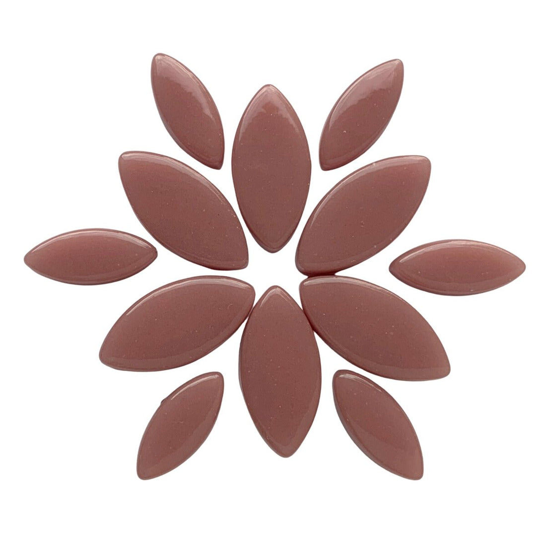 Verre Mosaique - glass mosaic -Glasmosaik-glasmozaïek-Ottoman Bloemblaadjes Donkerroze - mosaicshop