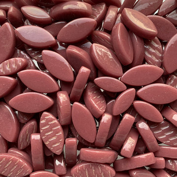 Verre Mosaique - glass mosaic -Glasmosaik-glasmozaïek-Ottoman Bloemblaadjes Framboos - mosaicshop