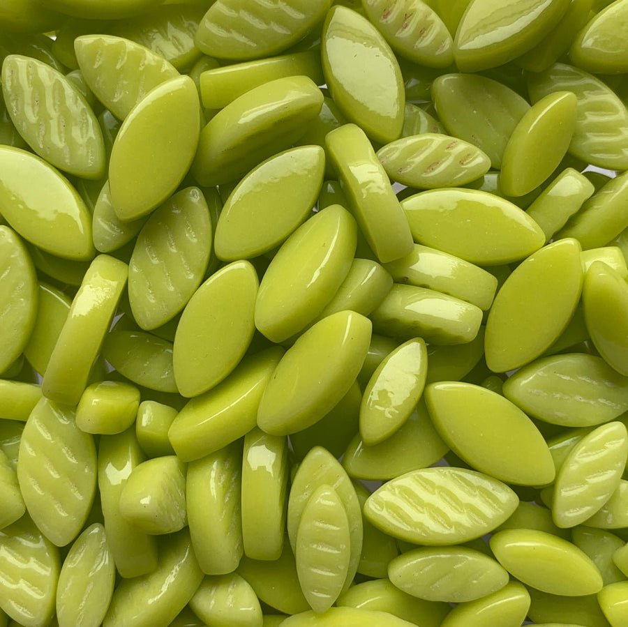 Verre Mosaique - glass mosaic -Glasmosaik-glasmozaïek-Ottoman Bloemblaadjes Groengeel - mosaicshop