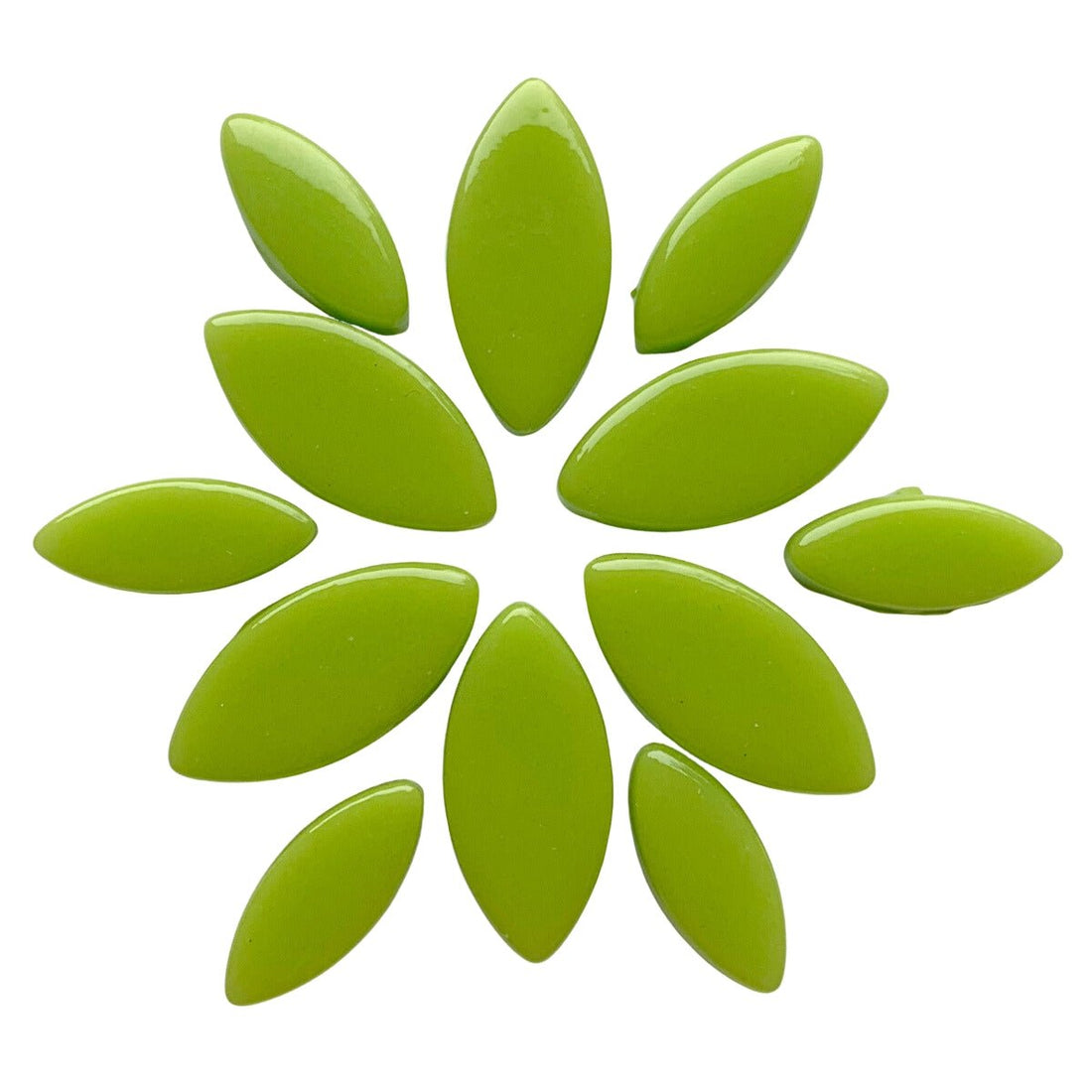 Verre Mosaique - glass mosaic -Glasmosaik-glasmozaïek-Ottoman Bloemblaadjes Groenzuur - mosaicshop