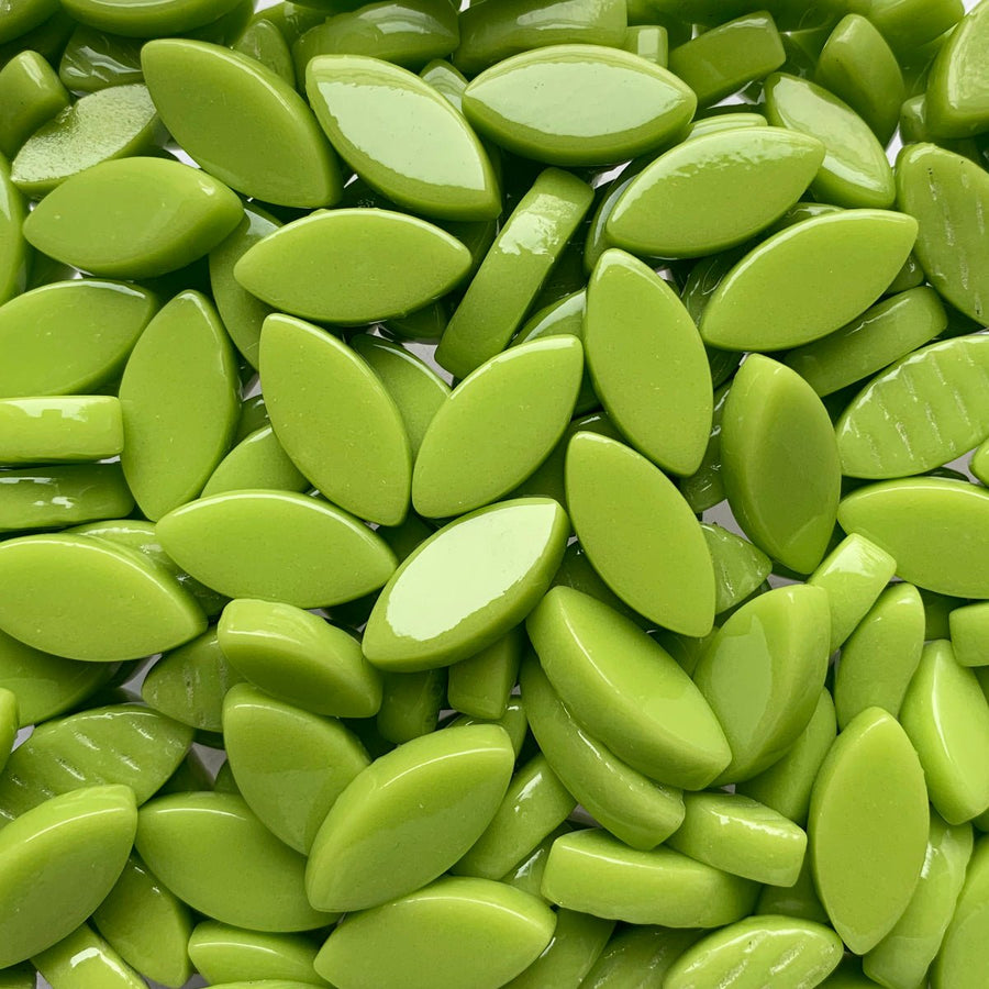 Verre Mosaique - glass mosaic -Glasmosaik-glasmozaïek-Ottoman Bloemblaadjes Groenzuur - mosaicshop