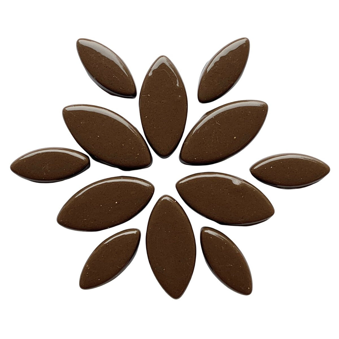 Verre Mosaique - glass mosaic -Glasmosaik-glasmozaïek-Ottoman Bloemblaadjes Koffie - mosaicshop