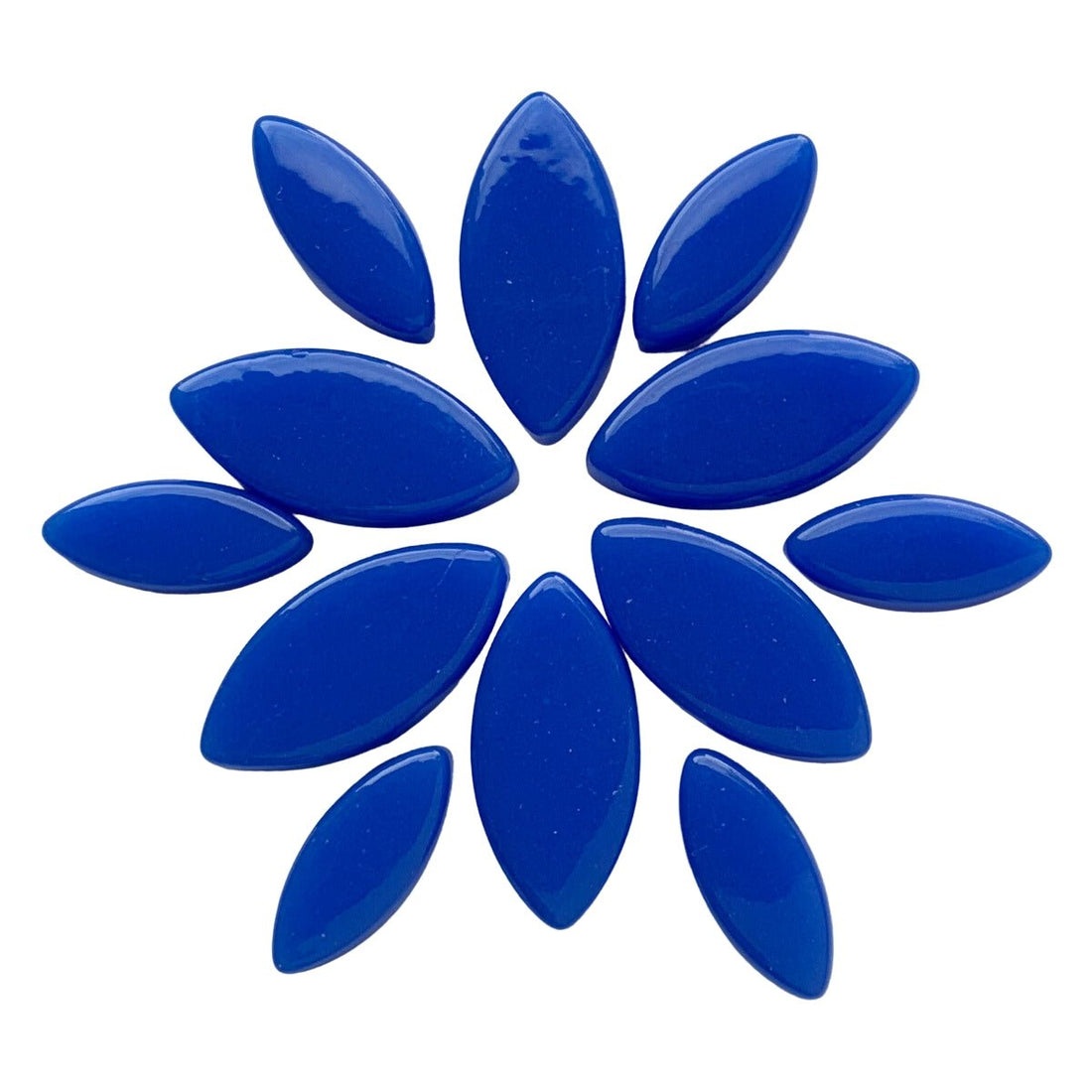 Verre Mosaique - glass mosaic -Glasmosaik-glasmozaïek-Ottoman Bloemblaadjes Koningsblauw - mosaicshop