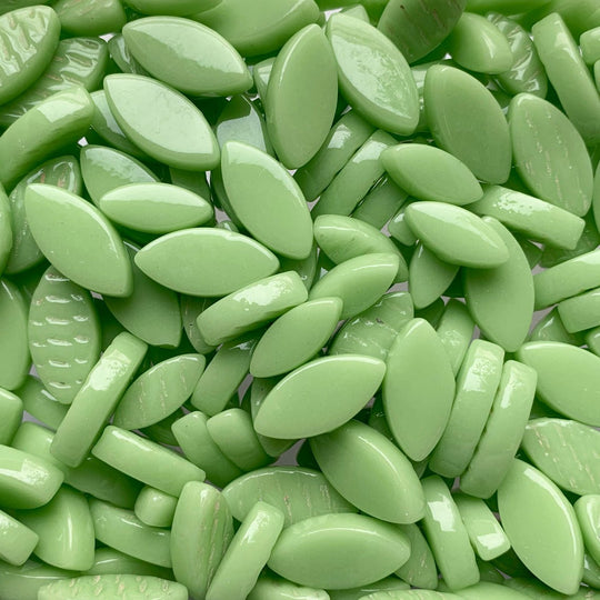 Mosaiksteinen Elipsenform Glas  Mintgrün