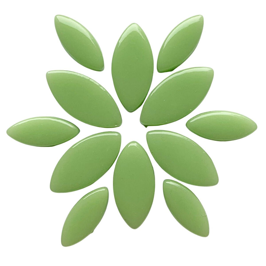 Verre Mosaique - glass mosaic -Glasmosaik-glasmozaïek-Ottoman Bloemblaadjes Muntgroen - mosaicshop