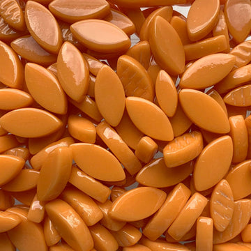 Verre Mosaique - glass mosaic -Glasmosaik-glasmozaïek-Ottoman Bloemblaadjes Opaaloranje - mosaicshop