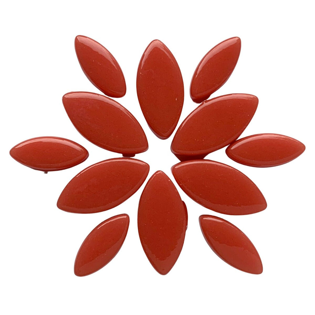 Verre Mosaique - glass mosaic -Glasmosaik-glasmozaïek-Ottoman Bloemblaadjes Oranje Rood - mosaicshop