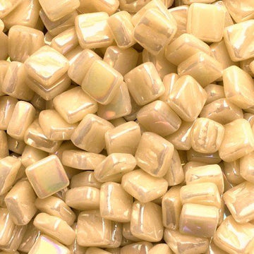 Verre Mosaique - glass mosaic -Glasmosaik-glasmozaïek-Ottoman Parelmoer 8mm Crème - mosaicshop