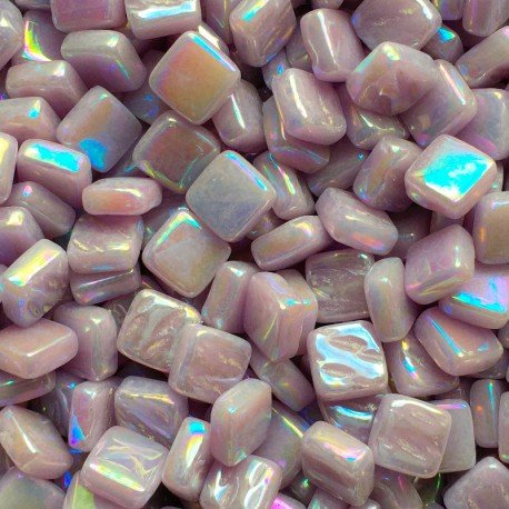 Verre Mosaique - glass mosaic -Glasmosaik-glasmozaïek-Ottoman Parelmoer 8mm Lila - mosaicshop