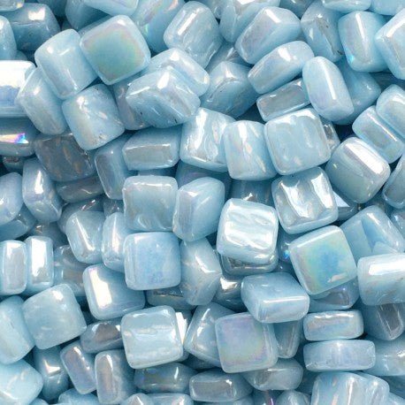 Verre Mosaique - glass mosaic -Glasmosaik-glasmozaïek-Ottoman Parelmoer 8mm Water - mosaicshop