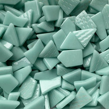 Verre Mosaique - glass mosaic -Glasmosaik-glasmozaïek-Ottoman Puzzels Lichtcyaan - mosaicshop