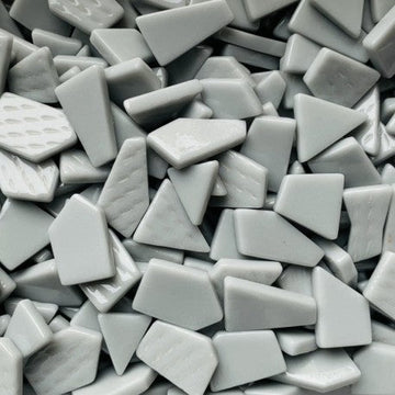 Verre Mosaique - glass mosaic -Glasmosaik-glasmozaïek-Ottoman Puzzels Lichtgrijs - mosaicshop