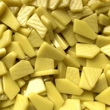 Verre Mosaique - glass mosaic -Glasmosaik-glasmozaïek-Ottoman Puzzels Opaalgeel - mosaicshop