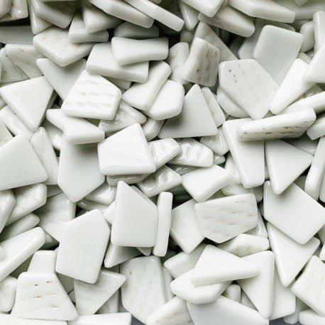 Verre Mosaique - glass mosaic -Glasmosaik-glasmozaïek-Ottoman Puzzels Opaalwit - mosaicshop