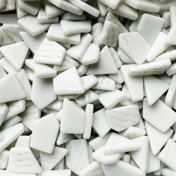 Verre Mosaique - glass mosaic -Glasmosaik-glasmozaïek-Ottoman Puzzels Opaalwit - mosaicshop