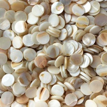 Verre Mosaique - glass mosaic -Glasmosaik-glasmozaïek-Parelmoer Schelp Rond 10mm - mosaicshop
