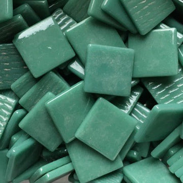 Verre Mosaique - glass mosaic -Glasmosaik-glasmozaïek-Pâte de Verre 25mm Cyaan - mosaicshop