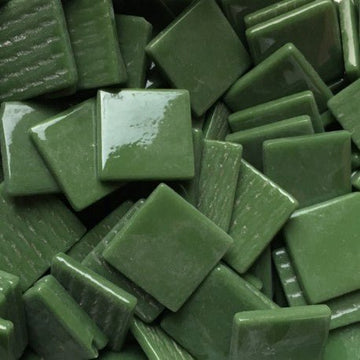 Verre Mosaique - glass mosaic -Glasmosaik-glasmozaïek-Pâte de Verre 25mm Dennegroen - mosaicshop