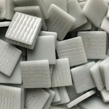 Verre Mosaique - glass mosaic -Glasmosaik-glasmozaïek-Pâte de Verre 25mm Grijs - mosaicshop