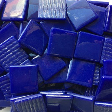 Verre Mosaique - glass mosaic -Glasmosaik-glasmozaïek-Pâte de Verre 25mm Koningsblauw - mosaicshop