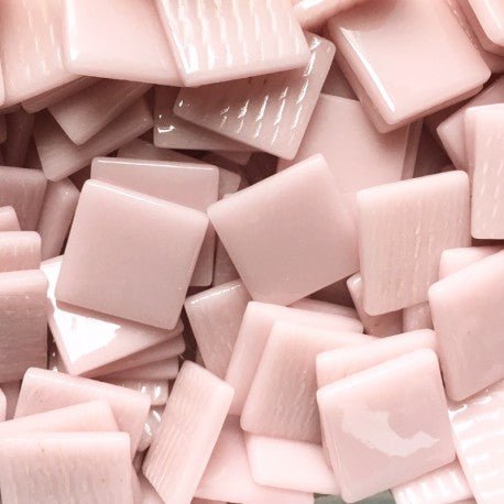 Verre Mosaique - glass mosaic -Glasmosaik-glasmozaïek-Pâte de Verre 25mm Lichtroze - mosaicshop