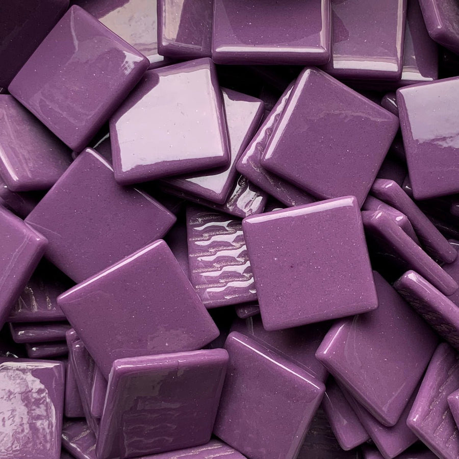 Verre Mosaique - glass mosaic -Glasmosaik-glasmozaïek-Pâte de Verre 25mm Magenta - mosaicshop