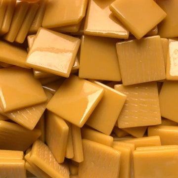 Verre Mosaique - glass mosaic -Glasmosaik-glasmozaïek-Pâte de Verre 25mm Opaalamber - mosaicshop