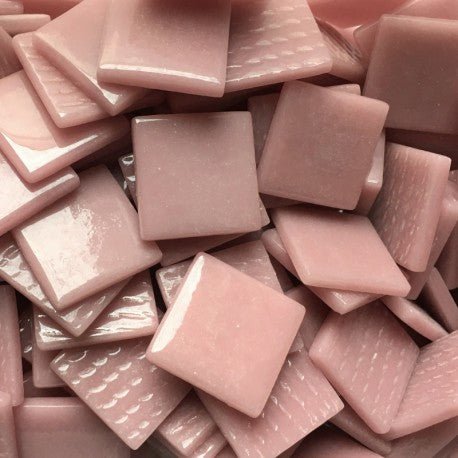 Verre Mosaique - glass mosaic -Glasmosaik-glasmozaïek-Pâte de Verre 25mm Rozenblaadje - mosaicshop