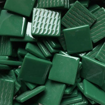 Verre Mosaique - glass mosaic -Glasmosaik-glasmozaïek-Pâte de Verre 25mm Spargroen - mosaicshop