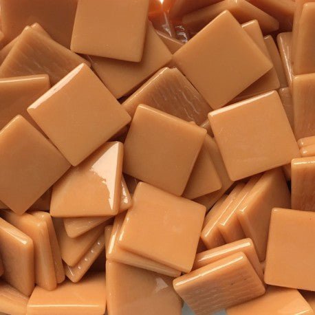 Verre Mosaique - glass mosaic -Glasmosaik-glasmozaïek-Pâte de Verre 25mm Toffee - mosaicshop