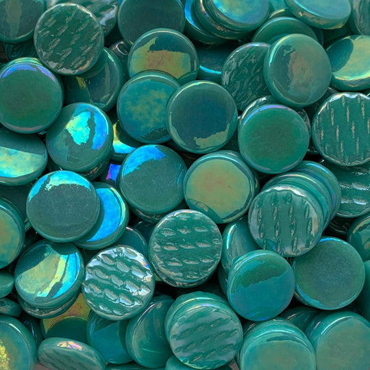 Rounds Pearlised 18mm   Teal
