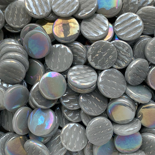 Rounds Pearlised 18mm   Grey