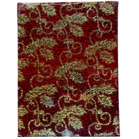 Verre Mosaique - glass mosaic -Glasmosaik-glasmozaïek-Safety Glass Bloem Rood/Goud - mosaicshop