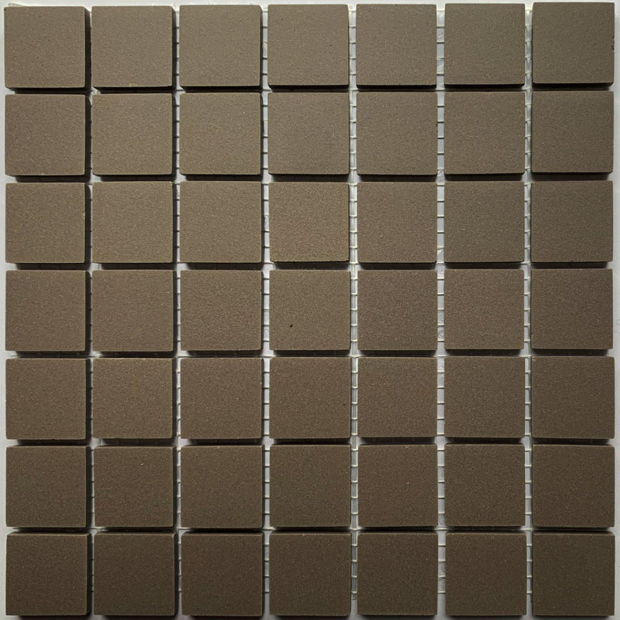 Winckelmans Anthracite – matta mosaikplattor, 20x20 mm på nät