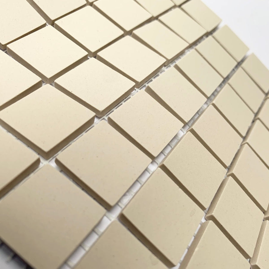 Winckelmans Blanc – matta mosaikplattor, 20x20 mm på nät