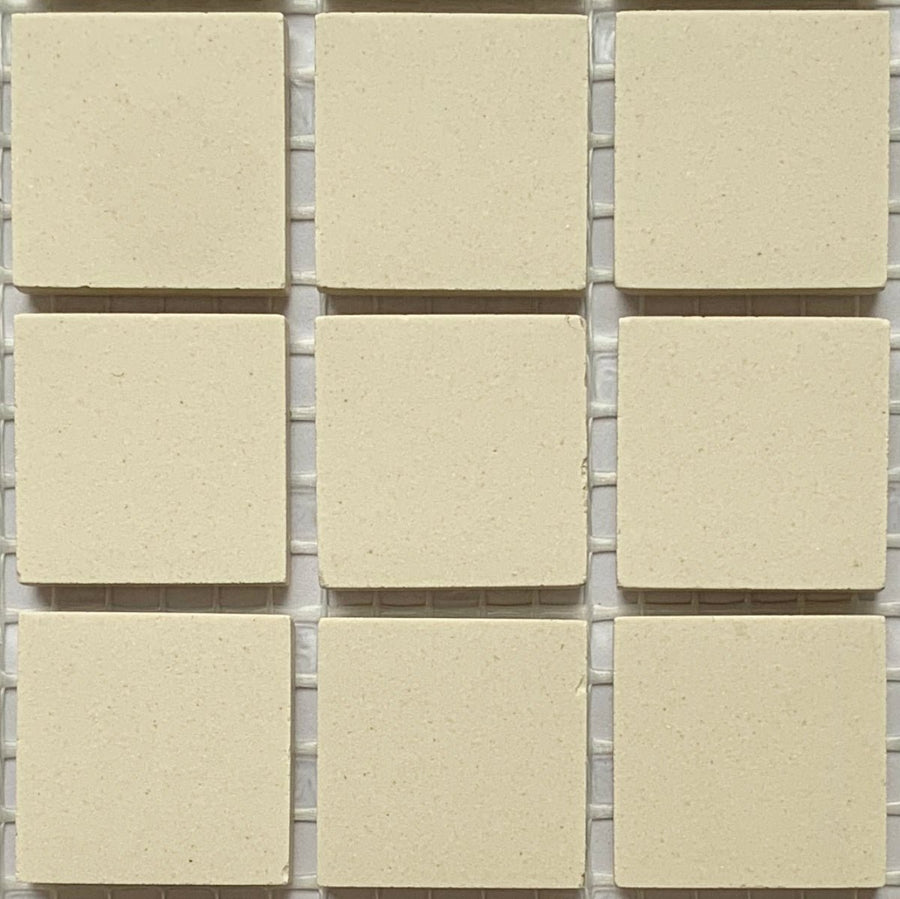 Winckelmans Blanc – matta mosaikplattor, 20x20 mm på nät