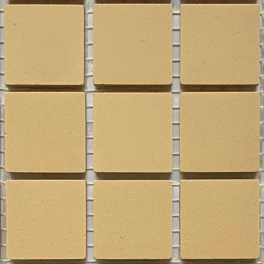 Winckelmans Cognac – matta mosaikplattor, 20x20 mm på nät