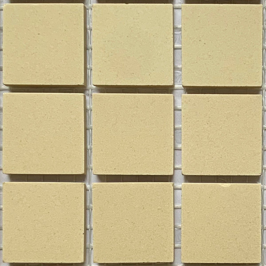 Verre Mosaique - glass mosaic -Glasmosaik-glasmozaïek-Winckelmans 20mm Ivoire - mosaicshop