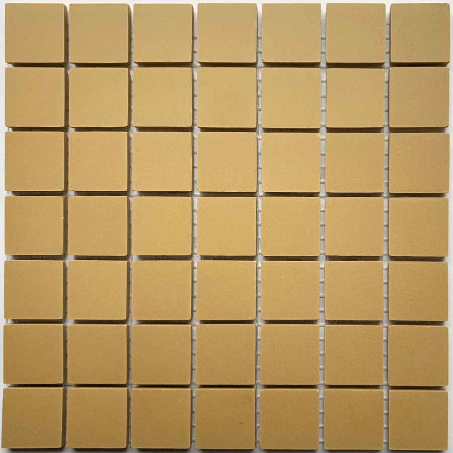 Winckelmans Jaune – matta mosaikplattor, 20x20 mm på nät