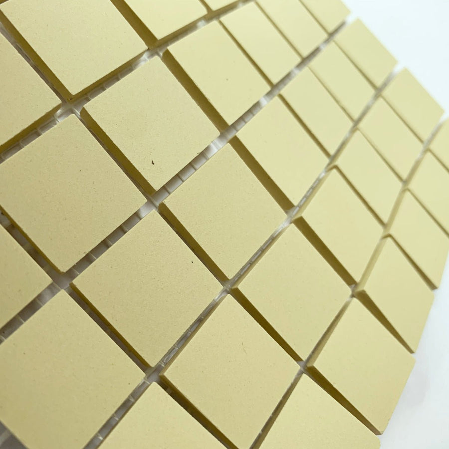 Winckelmans Vanille – matta mosaikplattor, 20x20 mm på nät